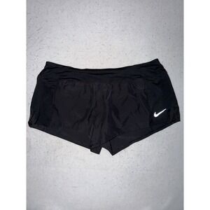 Nike Womens Dri Fit Run Reflect Sportswear Shorts Lined Black 895867-010 2XL